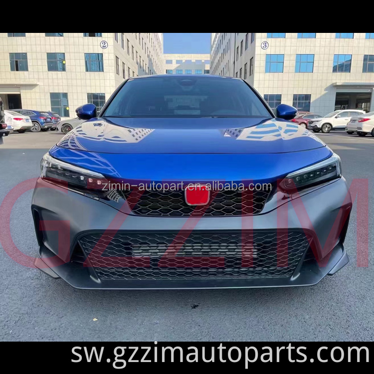 Vifaa vya Gari Kuboresha Kitengo cha mbele cha nyuma cha Bumper Bodykit Kwa Aina ya Civicl R